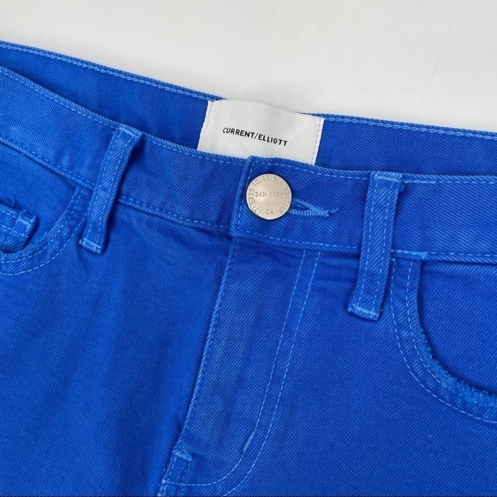 NEW! The Boyfriend Short in Blue with Raw Hem - Picture 8 of 15